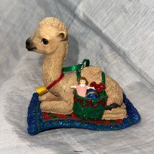 Danbury Mint The Baby Animal Ornaments Camel on Carpet Resin Ornament